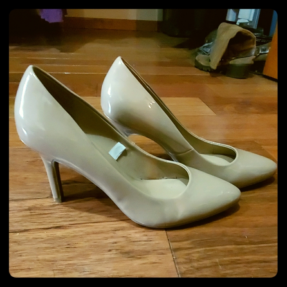 Nude high heels